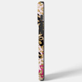 Zwart Roze Goud Luipaard Case-Mate iPhone Case (Achterkant / Links)