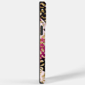 Zwart Roze Goud Luipaard Case-Mate iPhone Case (Achterkant / Rechts)