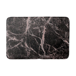 Zwart & roze goud roze glitters marmer glam trendy badmat