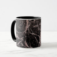 Zwart & Roze Goud Roze Glitters Marmer Glam Trendy