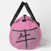 Zwart, Roze, Grijs, Jaar van de Ox Chinese Zodiac  Plunjezak (Rechts)