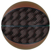 Zwart Roze Grunge  Amerikaans Vlag Patroon Basketbal (Voorkant)