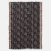 Zwart Roze Grunge Amerikaans Vlag Patroon Deken (Voorkant Verticaal)