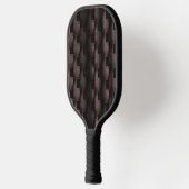 Zwart Roze Grunge Amerikaans Vlag Patroon Pickleball Paddle (Links)