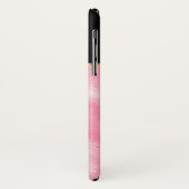 Zwart-roze keh Glitter Geometric Design Case-Mate iPhone Case (Achterkant/links)