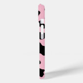 Zwart & Roze Koe Koeienhuid Print Case-Mate iPhone Case (Achterkant / Links)