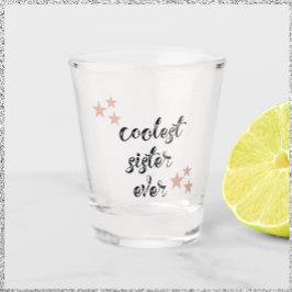 Zwart-roze koelste zuster ooit shot glas