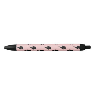 Zwart Roze Lightning Y2K Indie Stijlvol Schrijven Zwarte Inkt Pen