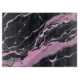 Zwart-roze marmer snijplank