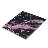 Zwart-roze marmer tegeltje (Zijkant)