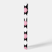 Zwart & Roze Naadloos Argyle Patroon Case-Mate iPhone Case (Achterkant / Rechts)
