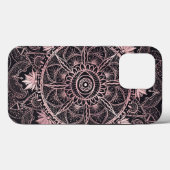 Zwart Roze Ogen Mandala Case-Mate iPhone Case (Achterkant (horizontaal))
