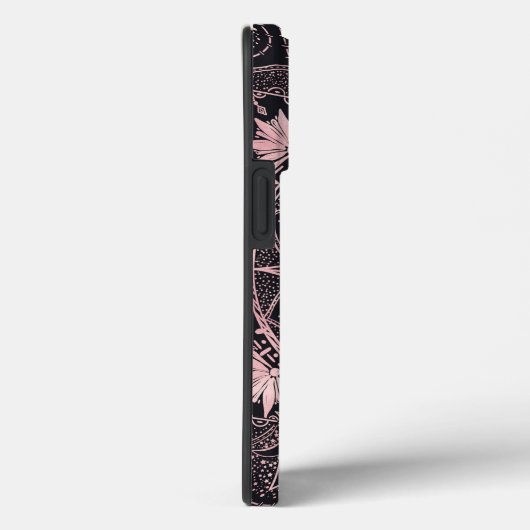 Zwart Roze Ogen Mandala Case-Mate iPhone Case (Achterkant / Rechts)