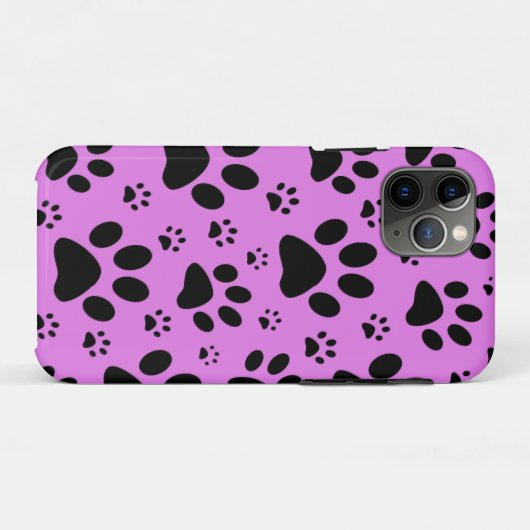 Zwart, roze, paarse, stevige afdrukken Case-Mate iPhone case (Achterkant (horizontaal))