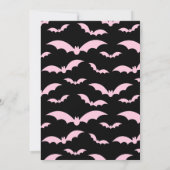 Zwart&Roze Pasteloween Spooky Halloween Feest Kaart (Achterkant)