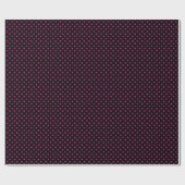 Zwart-roze pooldots cadeaupapier (Vlak)