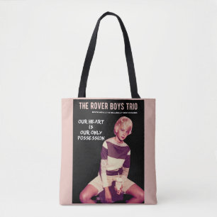 Zwart/Roze Rover Jongens Trio "Real Gone Yvonne" T Tote Bag