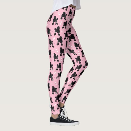 Zwart roze roze rode roze rode roodroze rode roodj leggings (Rechts)