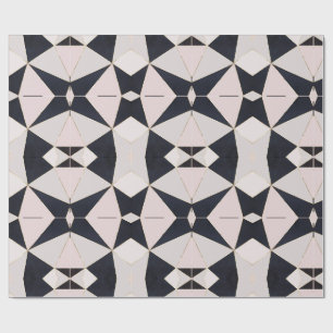Zwart roze roze roodroodbruine kaleidoscoop cadeaupapier