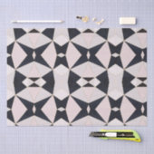 Zwart roze roze roodroodbruine kaleidoscoop tissuepapier (Craft)