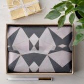 Zwart roze roze roodroodbruine kaleidoscoop tissuepapier (Geschenk)