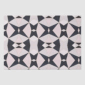 Zwart roze roze roodroodbruine kaleidoscoop tissuepapier (Voorkant)