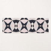 Zwart roze roze roodroodbruine kaleidoscoop yogamat (Voorkant (horizontaal))