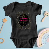 Zwart Roze Schattig Beste Moeder Ooit Moderne Moed Romper