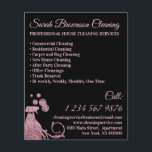 Zwart Roze Spray Janitorial Maid House Cleaning Flyer<br><div class="desc">Zwart Roze Spray Janitorial Maid House Cleaning</div>