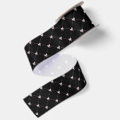 Zwart & Roze Strik Cadeaupapier Satijnen Lint (Achterkant)