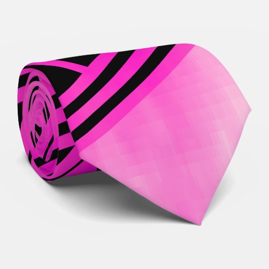 Zwart-roze Stropdas (Opgerold)