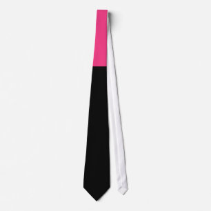 zwart-roze stropdas met twee tinten