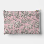  zwart roze Toile de Jouy bedrukt Etui (Achterkant)