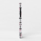 Zwart Roze Wit Geruit Strepen Blond Katje Kat Case-Mate iPhone Case (Achterkant/links)