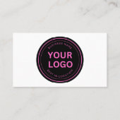 Zwart Roze Wit  Visitekaartje (Achterkant)