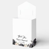 Zwart Rozen  Bloemen Gotische Bruiloft Bedankdoosjes (Geopend)