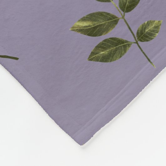 Zwart Rozen Patroon Gotisch Fleece Deken (Hoek)