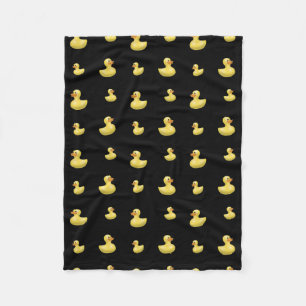 Zwart rubbereend patroon fleece deken