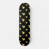 Zwart rubbereend patroon skateboard (Voorkant)