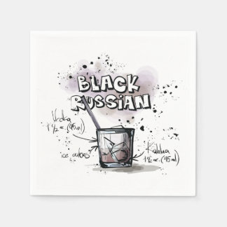 Zwart Russisch Drink Recept Cocktail servet