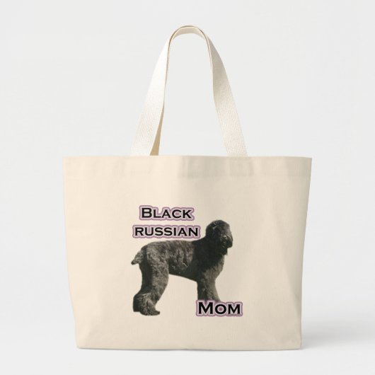 Zwart Russisch Moeder 4 Grote Tote Bag (Voorkant)