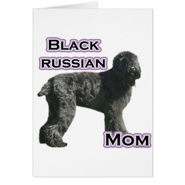 Zwart Russisch Terriër Moeder 4 (Voorkant)