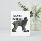 Zwart Russisch Terriër Pa 4 Briefkaart (Staand voorkant)