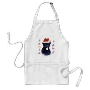 Zwart Russisch Terrier Santa Paws Standaard Schort