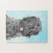 Zwart Russisch tertierschilderij - Kute Original D Legpuzzel (Horizontaal)