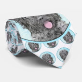 Zwart Russisch tertierschilderij - Kute Original D Stropdas (Opgerold)