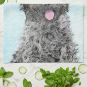 Zwart Russisch tertierschilderij - Kute Original D Theedoek (Gevouwen)