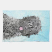 Zwart Russisch tertierschilderij - Kute Original D Theedoek (Horizontaal)