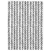 Zwart Rustiek Tribal Patroon Gepersonaliseerd Klem Klembord (Achterkant)