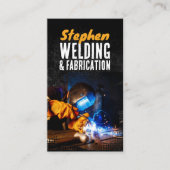 Zwart Rusty Lassen Aannemer Metaal Fabrication Visitekaartje (Voorkant)